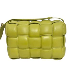 Padded Cassette Nappa Maxi Intreccio Kiwi GHW