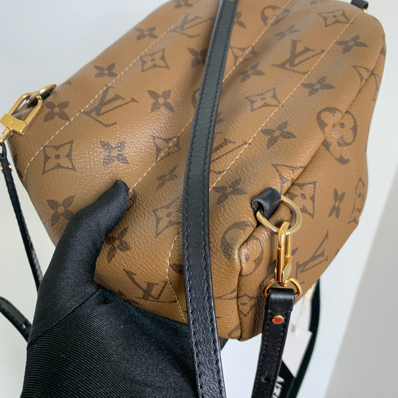 Palm Springs Monogram Mini Reverse Monogram Canvas Backpack