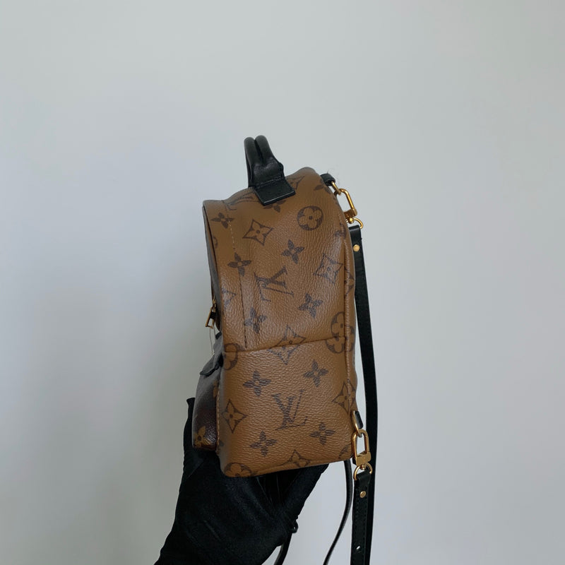 Palm Springs Monogram Mini Reverse Monogram Canvas Backpack