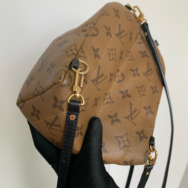 Palm Springs Monogram Mini Reverse Monogram Canvas Backpack