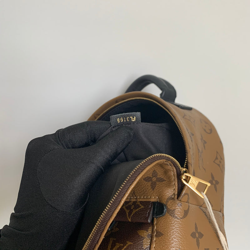 Palm Springs Monogram Mini Reverse Monogram Canvas Backpack