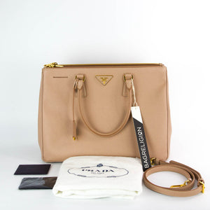 Saffiano Galleria Beige Large Bag