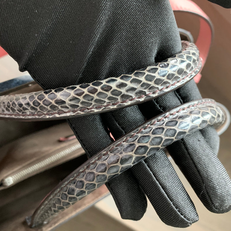 Vitello Dolce Python Petite Monster 2Jours Tote