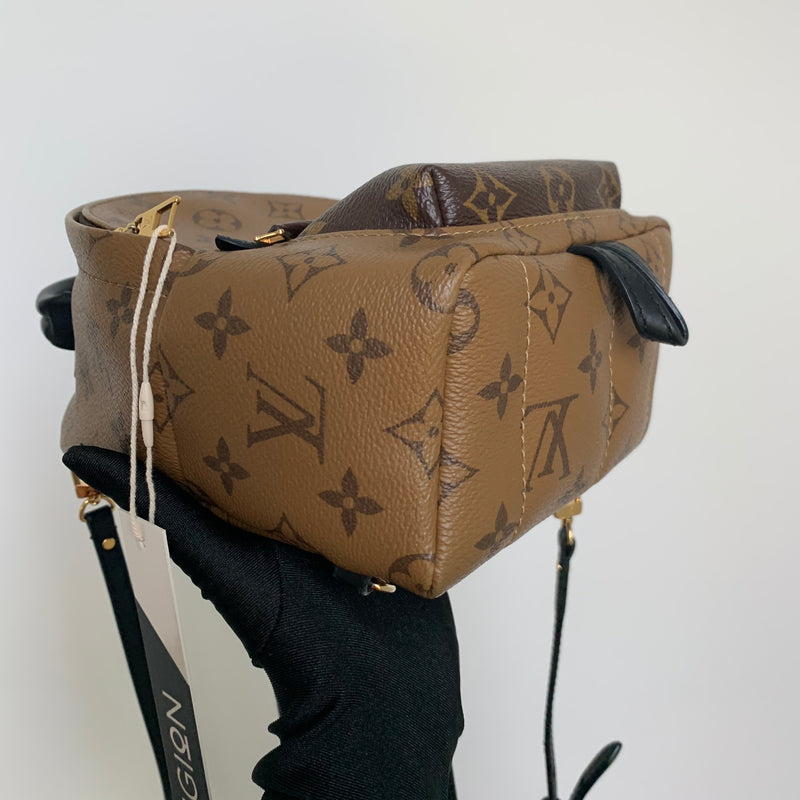 Palm Springs Monogram Mini Reverse Monogram Canvas Backpack