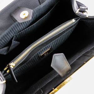 2Jours Medium Leather Tote in BlackFendi Black Tote | Fendi Black Tote Bag | Bag Religion
