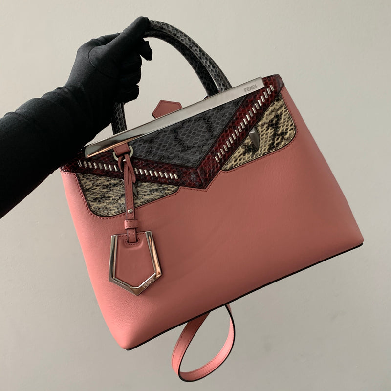 Vitello Dolce Python Petite Monster 2Jours Tote