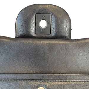 Jumbo Double Flap Lambskin So Black