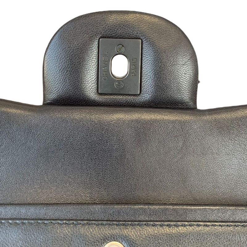 Jumbo Double Flap Lambskin So Black