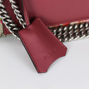 Small GG Supreme Monogram Blooms Padlock Shoulder Bag in  Antique Rose
