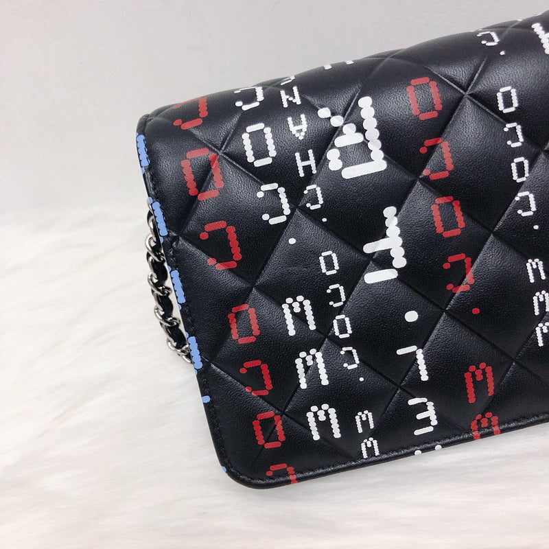 Data Center Wallet on Chain WOC Quilted Lambskin Leather SHW