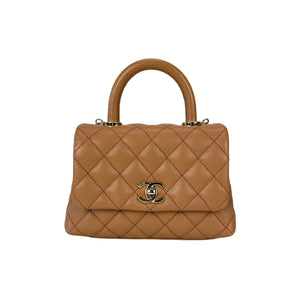 Mini Coco Handle Flap Caramel LGHW