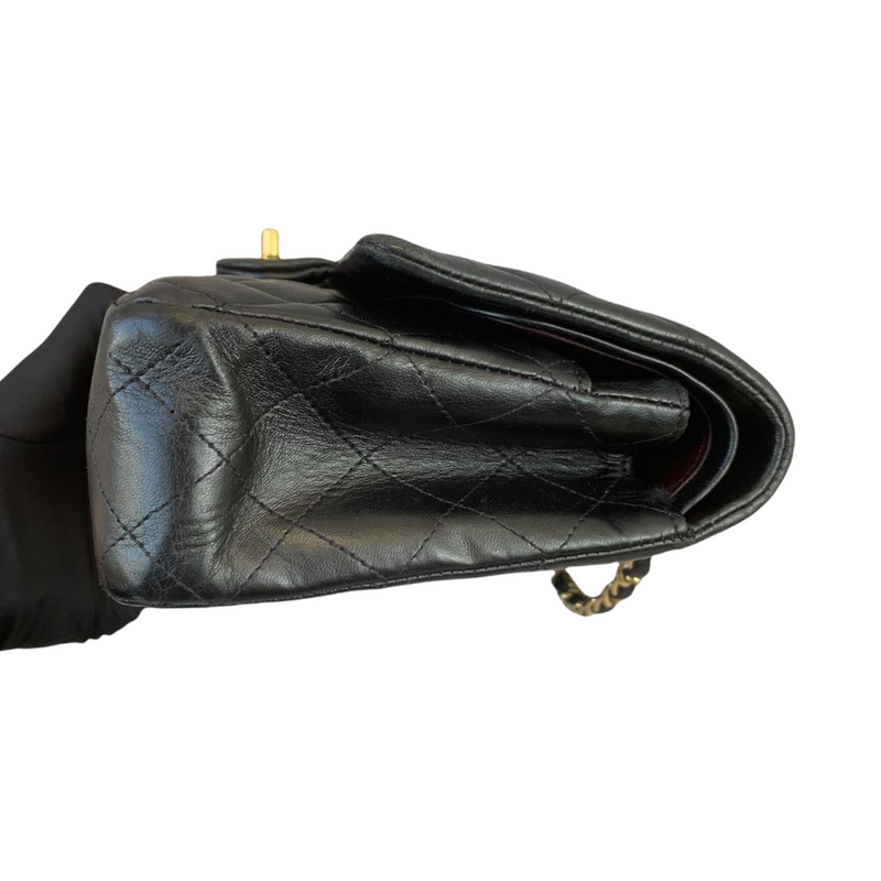 Classic Flap Medium Lambskin Black GHW