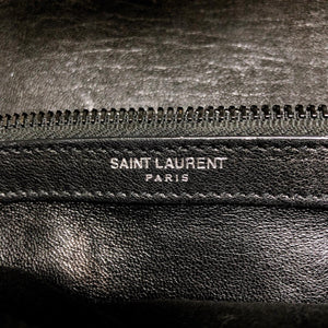 Medium College Leather Bag Black