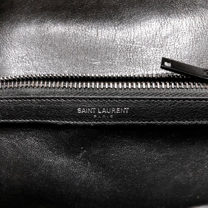 Black Medium College Leather Bag