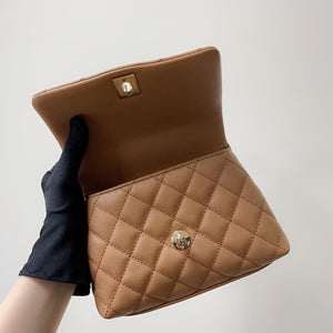 Mini Coco Handle Flap Caramel LGHW