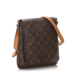 Monogram Musette Salsa Short Strap Brown