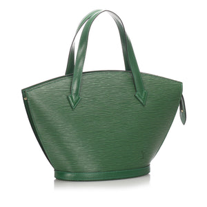 Epi Saint Jacques PM Short Strap in Green