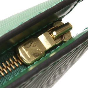 Epi Saint Jacques PM Short Strap in Green