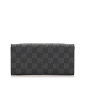 Louis Vuitton Damier Graphite Portefeuille Long Modulable Wallet Black