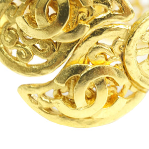 Gold-Tone Metal Body CC Bangle