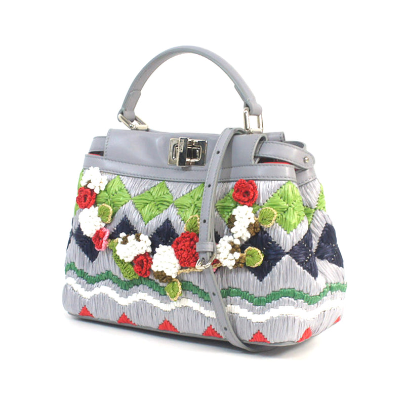 Mini Embroidered Peekaboo Satchel