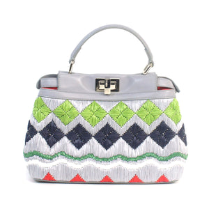 Mini Embroidered Peekaboo Satchel