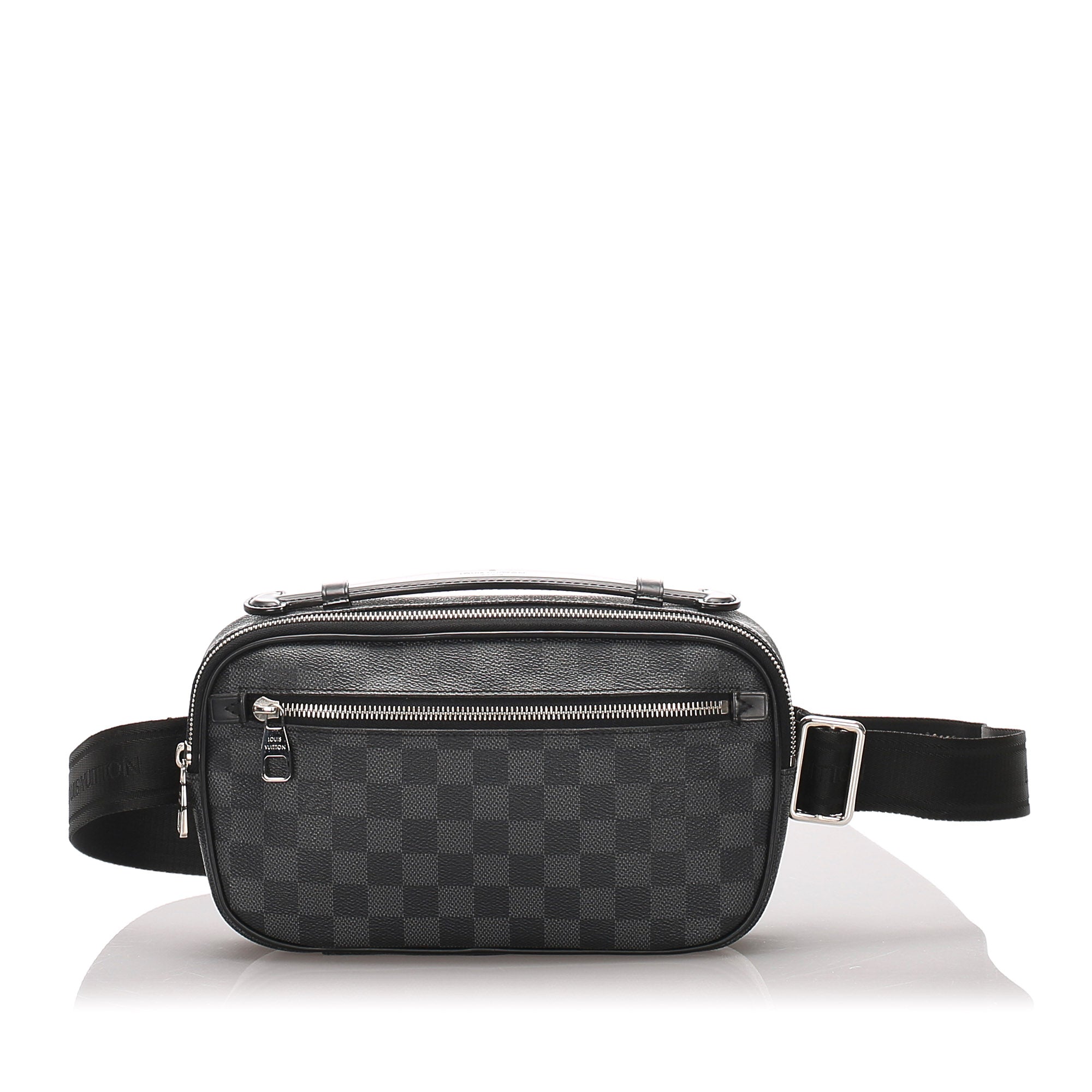 Louis Vuitton Damier Graphite Ambler Waist Bag - Black Waist Bags, Handbags  - LOU767087