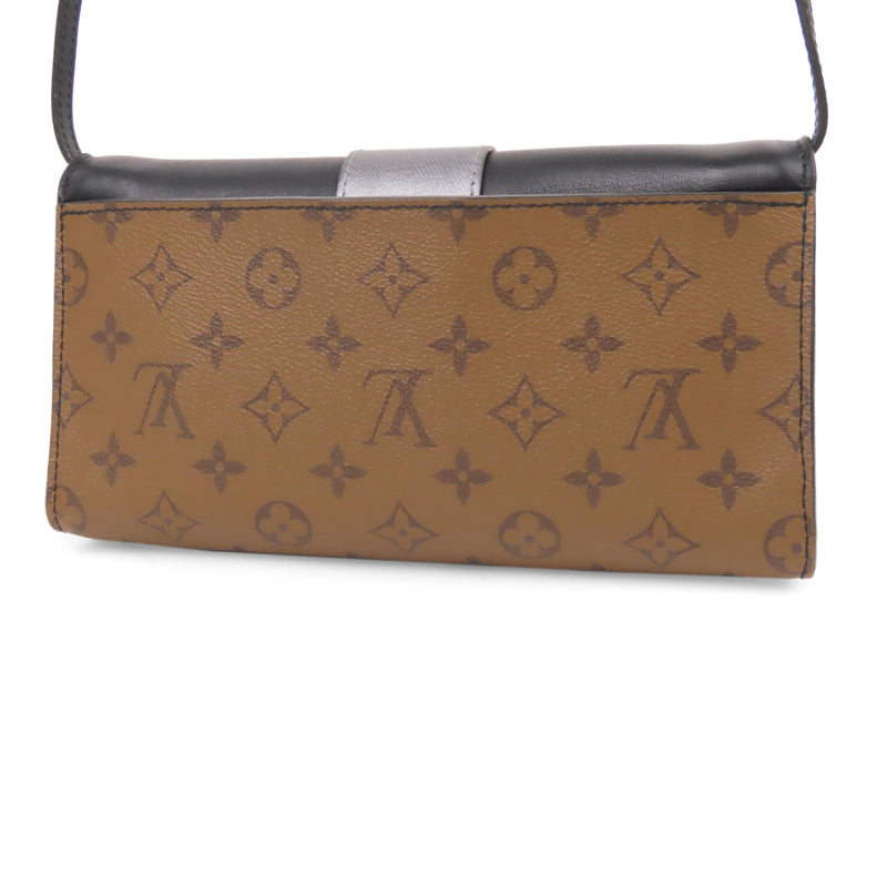 Monogram Reverse Pochette Column Brown and Black SHW