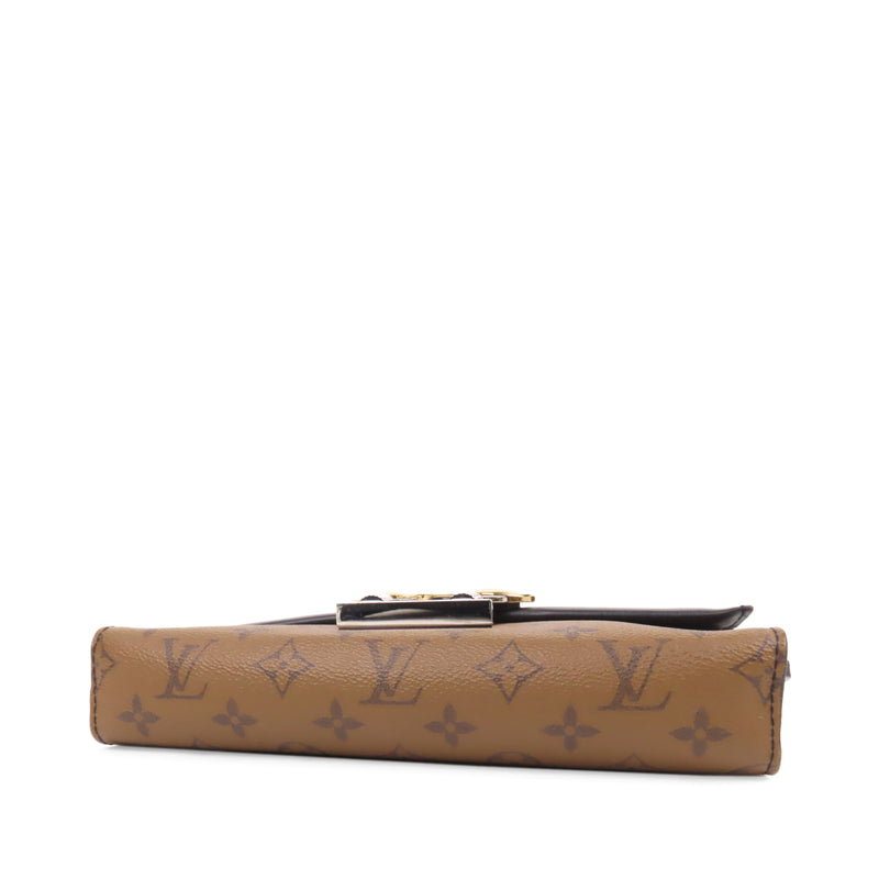 Monogram Reverse Pochette Column Brown and Black SHW