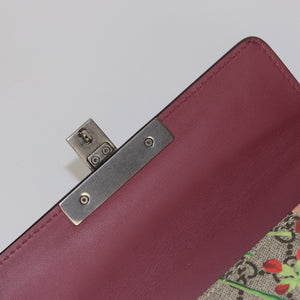 Small GG Supreme Monogram Blooms Padlock Shoulder Bag in  Antique Rose