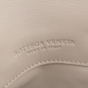 Intrecciato Leather Crossbody Bag White