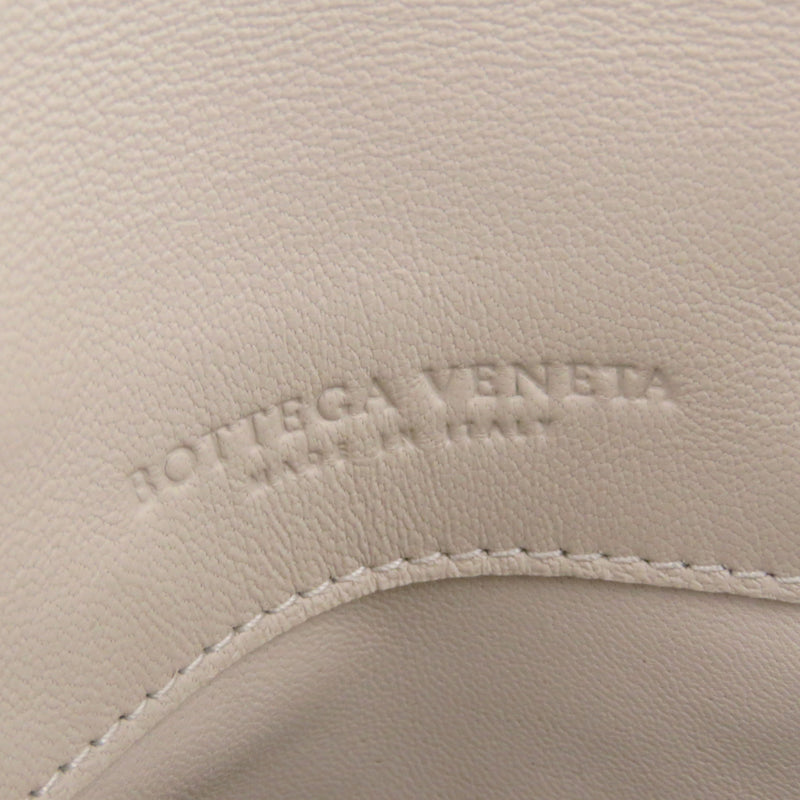 Intrecciato Leather Crossbody Bag White