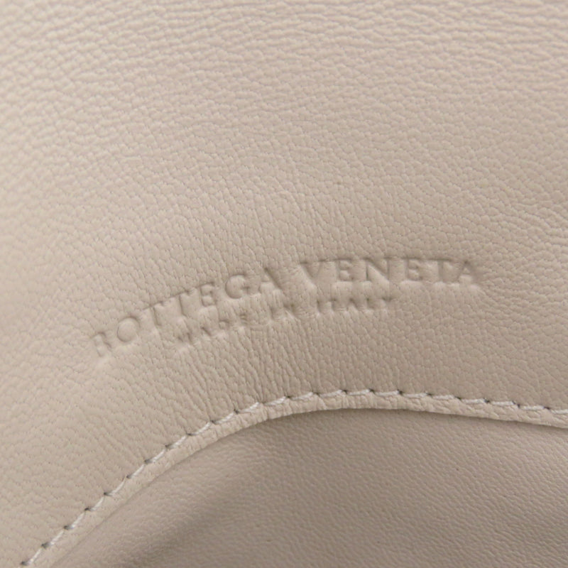 Intrecciato Leather Crossbody Bag White