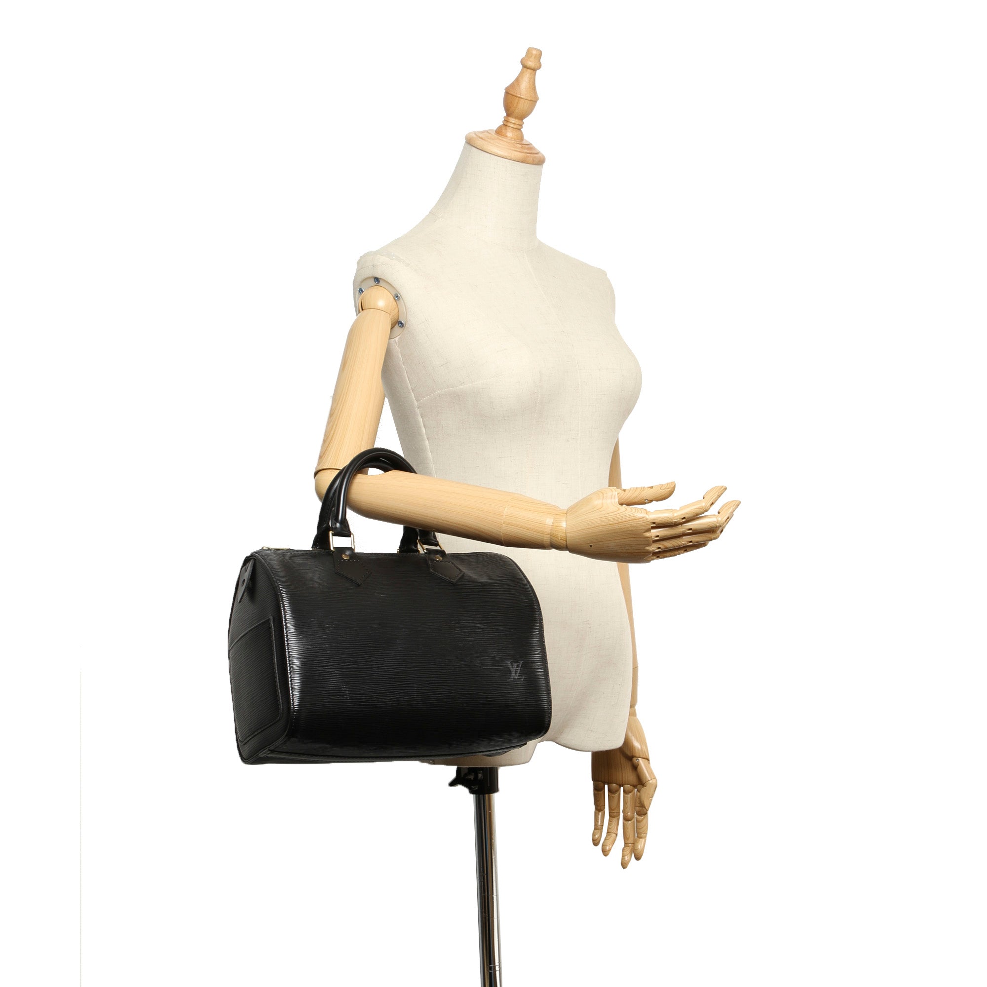 Louis Vuitton Black Epi Leather Speedy 25 Bag Religion