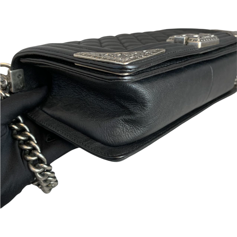 Limited Edition Paris Dallas Boy Medium Calfskin Black RHW