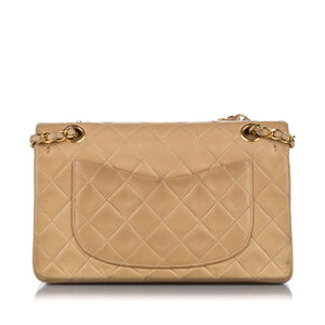 Classic Medium Lambskin Double Flap Bag Brown - Bag Religion