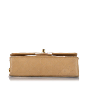 Classic Medium Lambskin Double Flap Bag Brown - Bag Religion