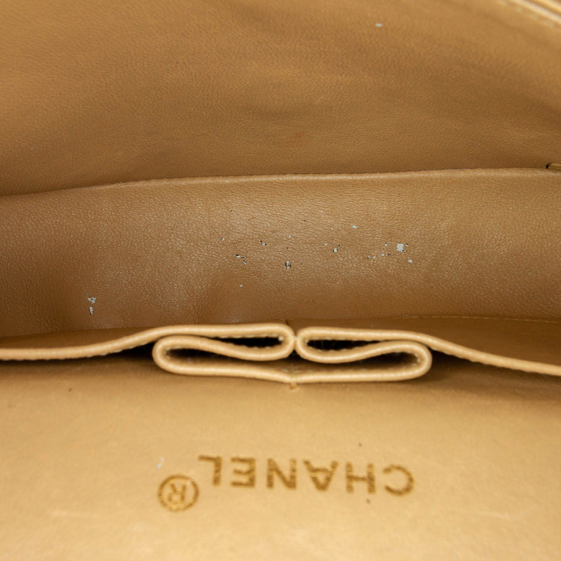 Classic Medium Lambskin Double Flap Bag Brown - Bag Religion