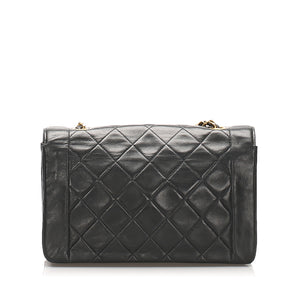 Diana Flap Shoulder Bag in a Quilted Lambskin Leather with GHW