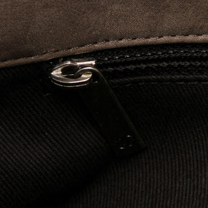 Matelasse Leather Shoulder Bag Gray