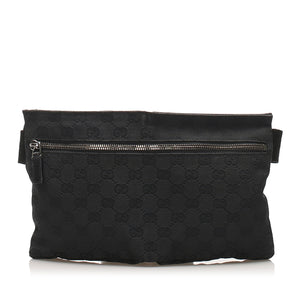 GG Canvas Belt Bag Black SHW