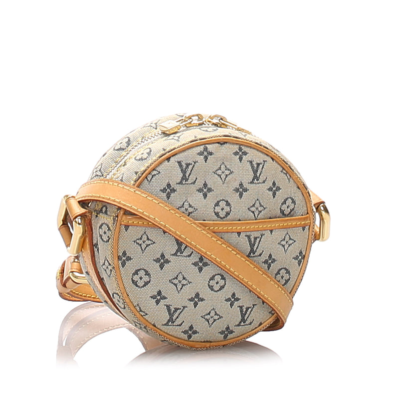 Louis Vuitton Navy Monogram Mini Lin Canvas Jeanne Pm