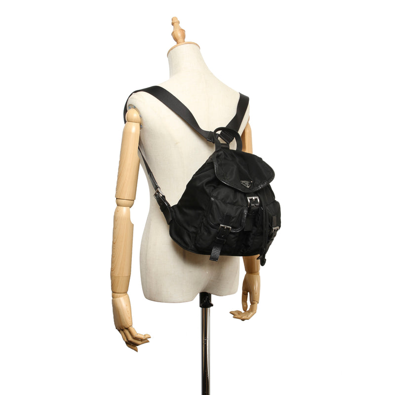 Tessuto Drawstring Backpack Black - Bag Religion