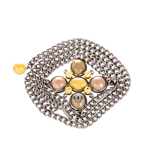 Embellished CC Chain Belt