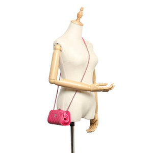 CC Lambskin Leather Crossbody Bag Pink - Bag Religion