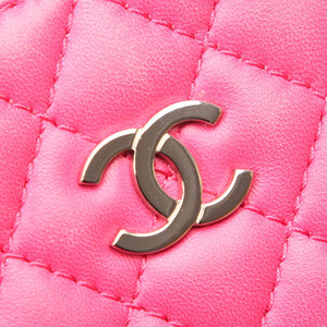CC Lambskin Leather Crossbody Bag Pink - Bag Religion