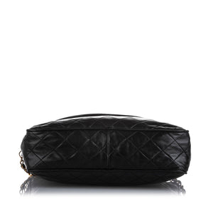 Chanel CC Classic Lambskin Leather Crossbody Bag Black
