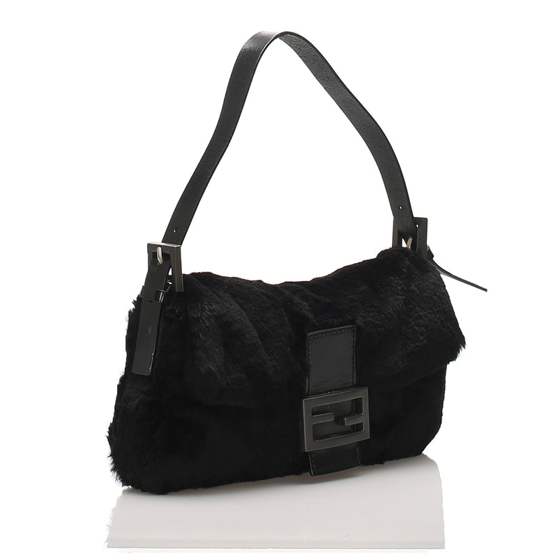 Fur Mamma Baguette Black - Bag Religion