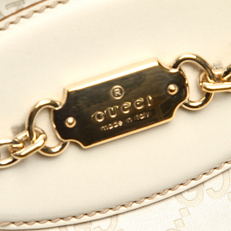 Guccissima Punch Handbag White