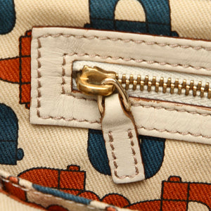 Guccissima Punch Handbag White